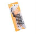 Gélové pero 0,5 mm + 6 náplní SET na blistri