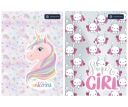 Zápisník A5 16k úzky rad Bunnies/Unicorn