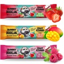 želé bez cukru BUNNY NINJA ovocný snack sada mix príchutí 3x 16g.
