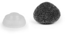 Zamatový nos na hračky, sivý 10x12mm - 2 ks