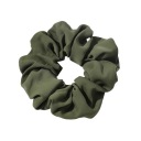 Vlasové elastické scrunchies scrunchies froté matné khaki veľké ako hodváb XXL
