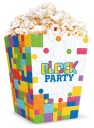 Boxy Stavebné kocky vedierko na POPCORN Snacks Sladkosti Birthday Party 6 ks.