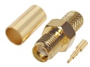 RSMA zásuvka (RP-SMA) 50Ohm krimpovací kábel H-155