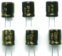 6X elektrolytický kondenzátor 16V 100uF 6,3x7