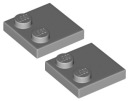 LEGO Plate 2x2/2 Spline J. Grey 33909/6212077 x2