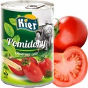 Šúpané celé talianske paradajky v plechovke 400g KIER