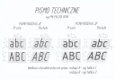 Blok - technický list. typ 