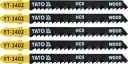 List priamočiarej píly typu T, 8 tpi, na drevo, 5 ks YT-3402 YATO