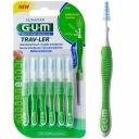 SUNSTAR GUM TRAV-LER MEDZIZUBNÉ KEFKY 1,1 MM ZELENÝ KUŽEL 6 KS