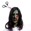 NOŽNICE HLAVA HLAVA HALLOWEENSKÝ HOROROVÝ KROJ