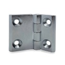 Chrómovaný kovový pánt 50x63mm s otvormi