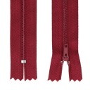 ŠPIRÁLOVÝ Zips #3 TENKÝ - 18 CM - bordový