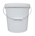 Plastové vedro s vekom, biele vedro, 15L