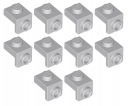 LEGO Zlomený tanier 1x1 1x1 držiak 10 dielikov Svetlomodrošedá 6227012 36841