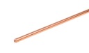 Medená tyč, hriadeľ, narezaná na rozmery fi 4mm | 10 cm