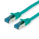LAN S/FTP Cat.6A RJ45 sieťový kábel, zelený, 0,3 m