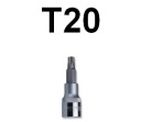 Bit TORX T20/ TX20 x 58 mm s 1/2 násadou Jonnesway