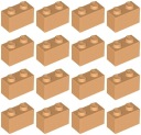 LEGO 3004 BRICK 1x2 nugát pr. NOVINKA (12g) 16 ks.