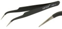 Pinzeta, pinzeta, kovová pinzeta, ESD-17 SMD, široká, diagonálna, 12 cm