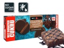 Kakaové sušienky s brownie krémom v čokoláde, čisté a dobré bez cukru