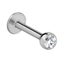 Labret s guľou - Crystal 1,2/6/3 crystal
