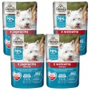FRENDI Vreckové vlhké krmivo pre psov, mix príchutí, 4 x 100g
