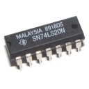 SN74LS20N Duálny 4-vstupový NAND gate DIP14 x5 čip