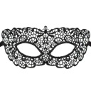 Čipkovaná maska ​​QUEEN OF THE NIGHT, čierna, viazaná