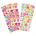 HEARTS HEARS STARS STARS Sada nálepiek 214 ks.