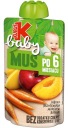 KUBUŚ Baby jablková broskyňa mrkvová pena 100g