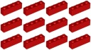 LEGO 3010 BRICK 1x4 červená NOVINKA (20g) 12 ks.
