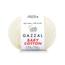 Gazzal Baby Bavlnená priadza 3437 - 50g - krémová