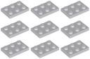 LEGO 3021 TANIER 2x3 svetlosivá NOVINKA == (10g) 9 ks.