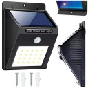 SOLÁRNE LAMPA S POHYBOVÝM A SÚMRAKOVÝM SNÍMAČOM 20 LED