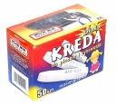 ŠKOLNÁ TABUĽA KRIEDA, 50 kusov, BIELA, DLHÁ