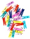 MINI FAREBNÉ HODINY DREVENÉ 3,5 CM 30 KS