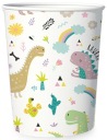 Papierové poháre DINOSAUR Dino Plazy Animals Birthday Party 220ml 6ks.