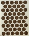 Čiapky na nábytok samolepiace 14mm - orech lugano (3026) - 50 ks.
