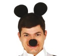 Čierne myšacie ušká, čelenka Mickey Mouse, rozprávka, doplnok kostýmu, karneval, ples
