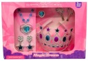 PRINCEZNÁ SÚPRAVA KORUNOVACIE ŠPERKY princezné CRYSTALS Manžetové gombíky