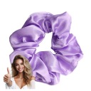 SATÉNOVÁ gumička do vlasov, fialová, BEZPEČNÁ, lesklá, KOMFORTNÁ