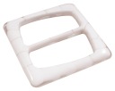 Spona na opasok 6 cm biela, plast