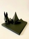 Papier dekoratívny technický origami 100 listov ČIERNA 15x15 cm