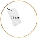 ZLATÝ kovový prsteň do lapača snov Macrame, 25 cm