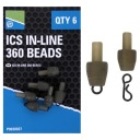PRESTON RÝCHLA VÝMENA KONEKTORA METÓDA FEEDER ICS In-Line 360 ​​​​Beads