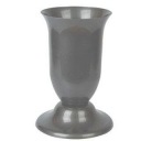 Stojaca váza na kvety na cintoríne, priemer 13,5 cm, grafitový plast