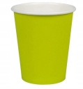 Jednorazové papierové poháre na kávu, zelený čaj kiwi, 250 ml, 50 kusov