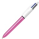 Automatické guľôčkové pero BIC 4Colours Shine Pink 4v1