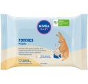NIVEA BABY TODDIES BIOLOGICKY ROZLOŽITEĽNÉ VLHČENÉ UBROÚŠKY PRE BOJČATÁ 57 KS