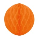 Oranžová halloweenska papierová guľa 10 cm